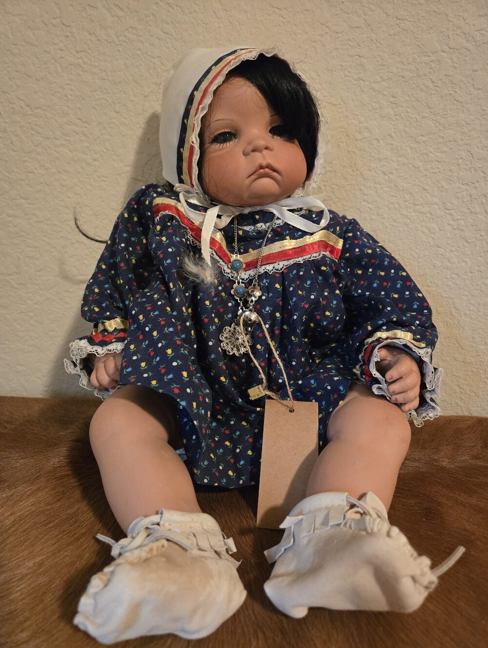 Boots Tyner 20"1986 Porcelain And Bean Bag Body Doll
